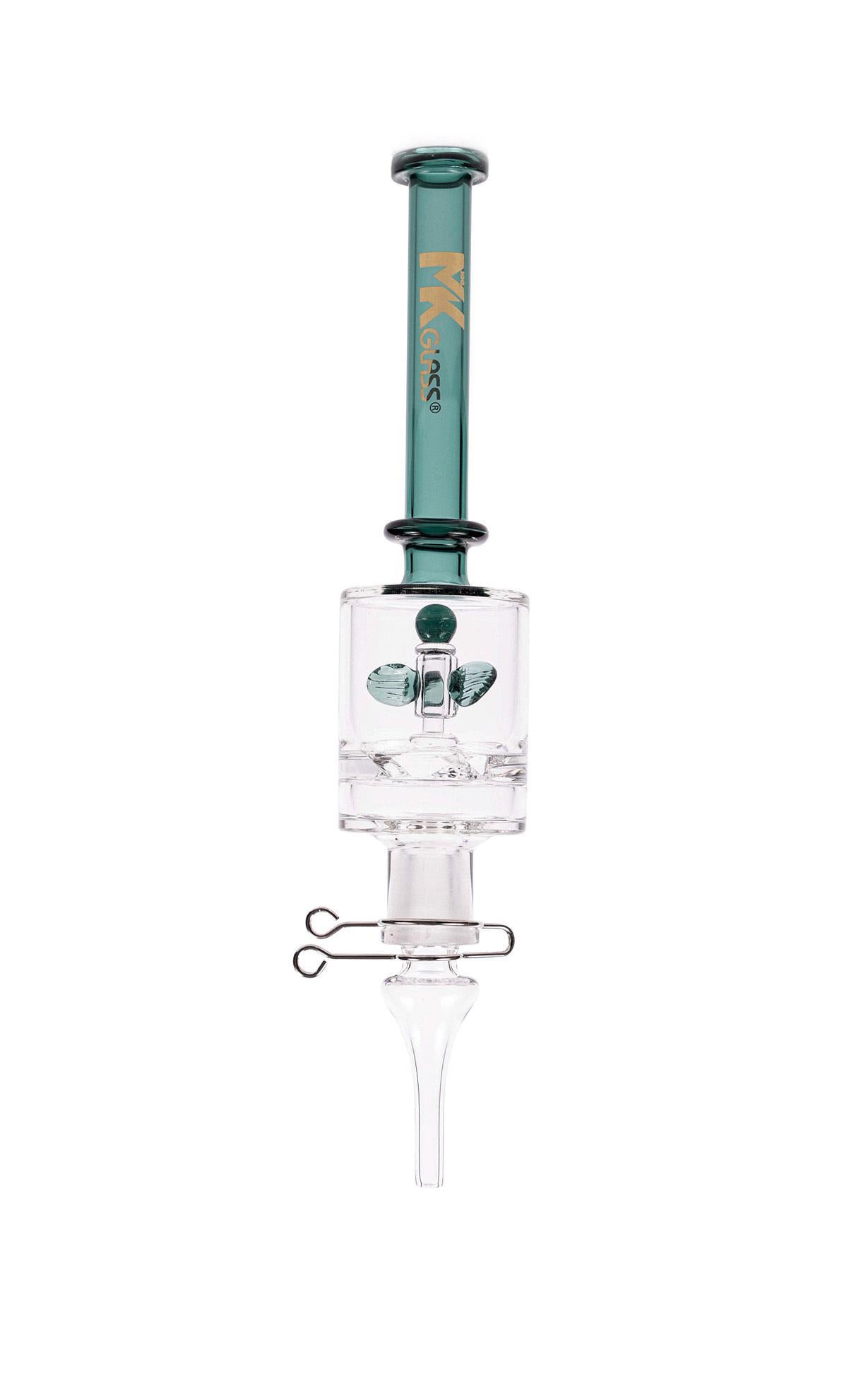 MK100 Glass Dry Tornado Nectar Collector Set - 8"