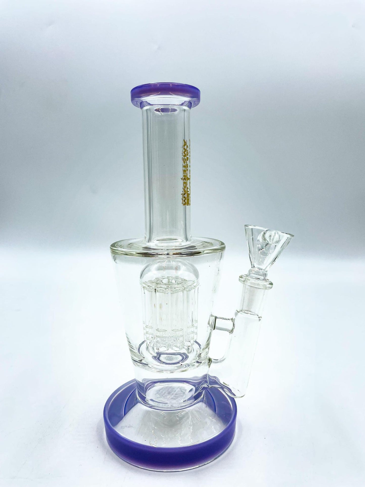 Amsterdam Glass Single Tree Perc Water Pipe - 8.5"