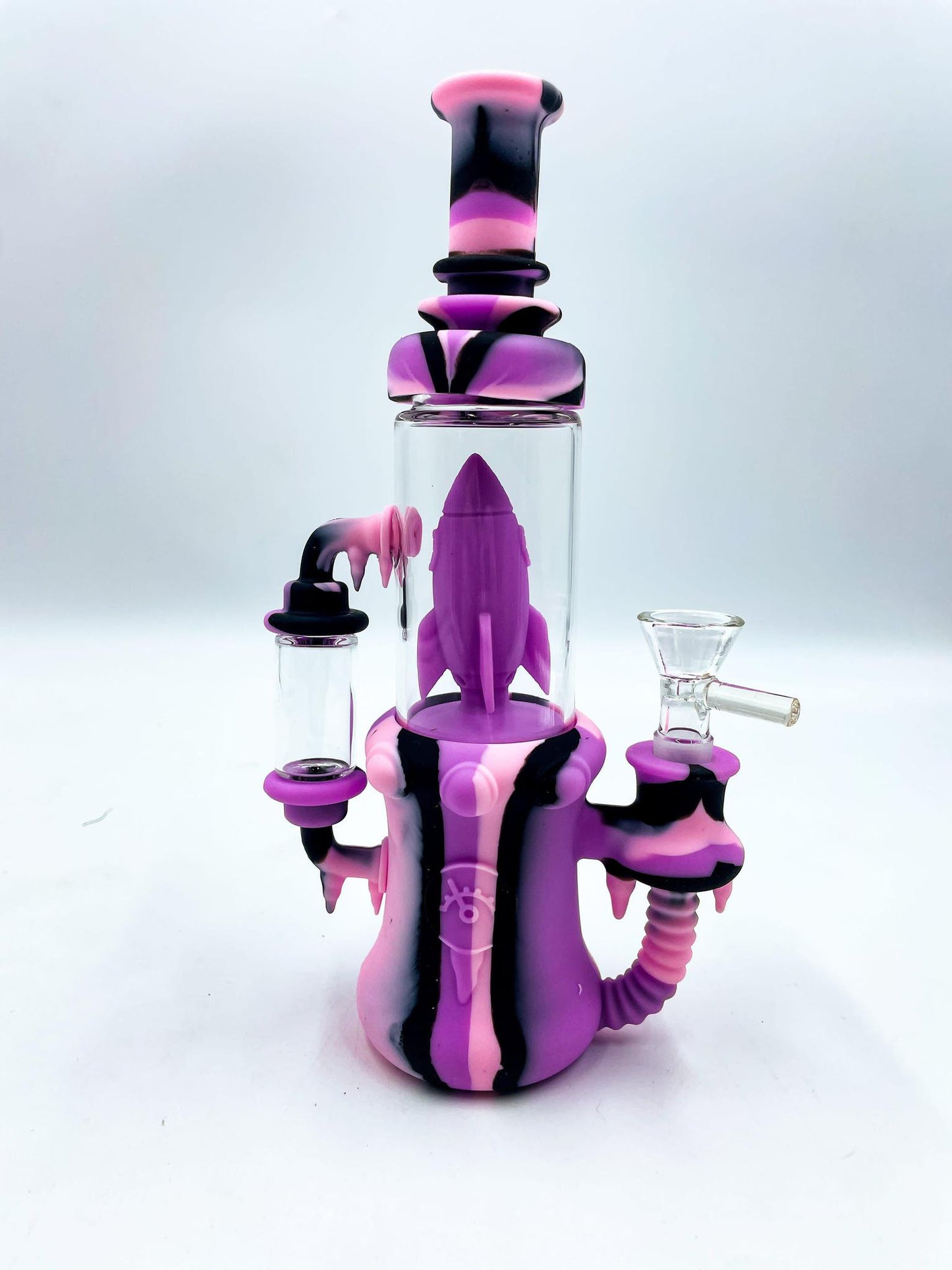 Silicone Space Ship Water Pipe - 9"