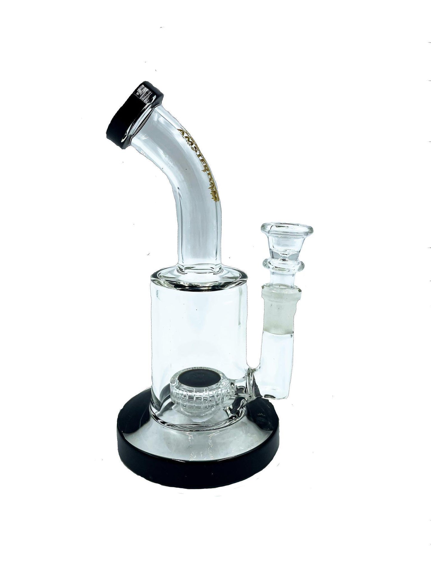 Amsterdam Glass Hanger w/ Can Perc Water Pipe - 7"