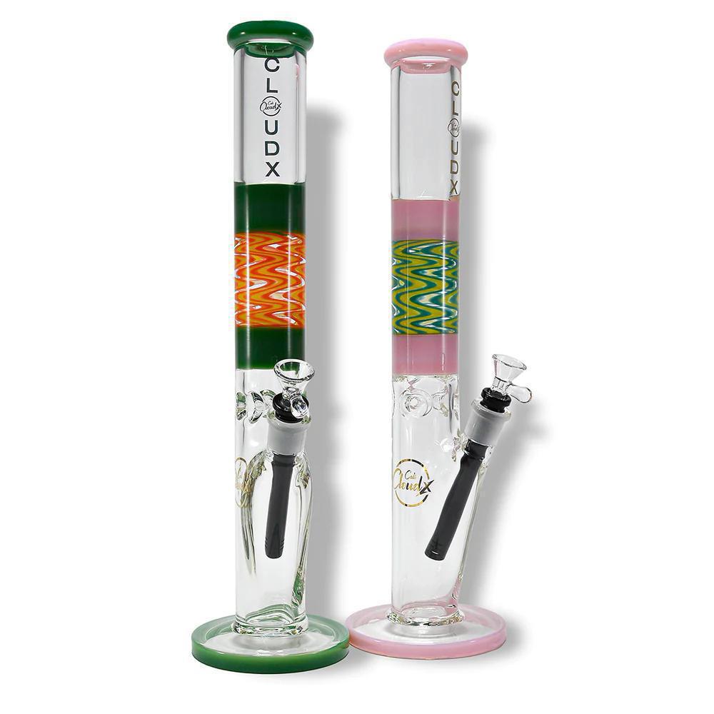 Zig Zag Straight Water Pipe - 18"