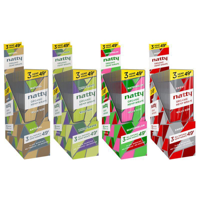 Natty Rilo Organic Hemp Wraps - 3 / $0.49