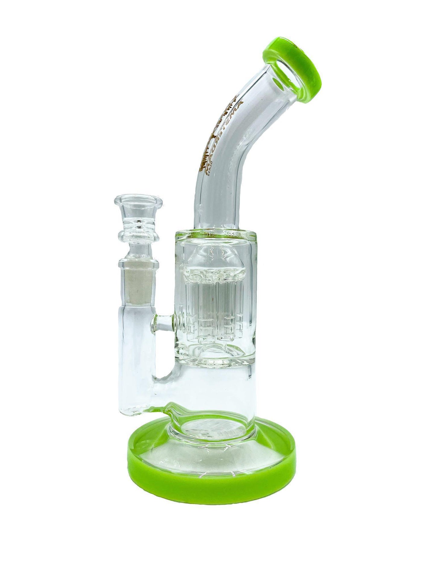 Amsterdam Glass Bent Tree Perc Water Pipe - 8"