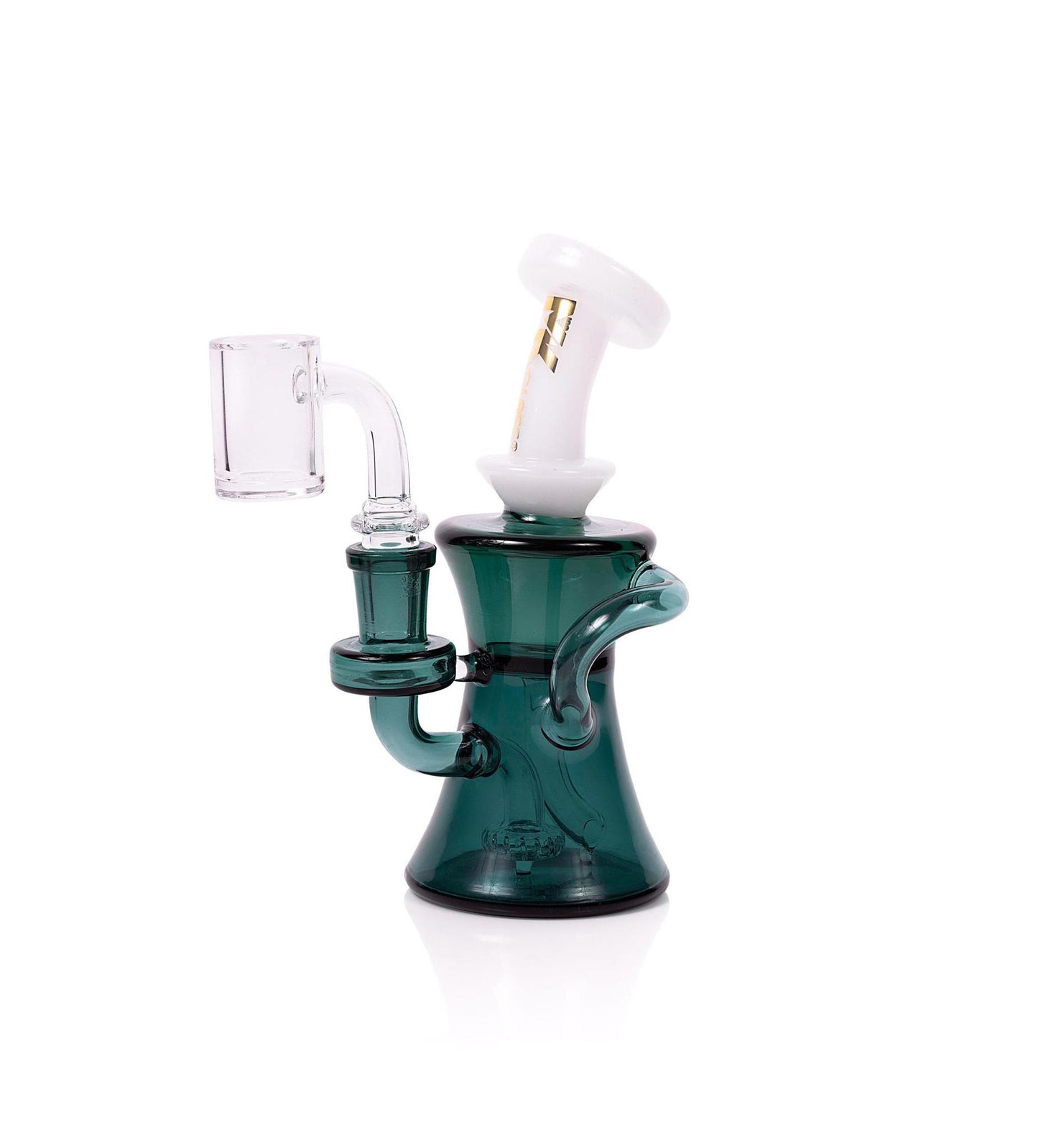 MK100 Glass Mini Flow Recycler Rig - 6"