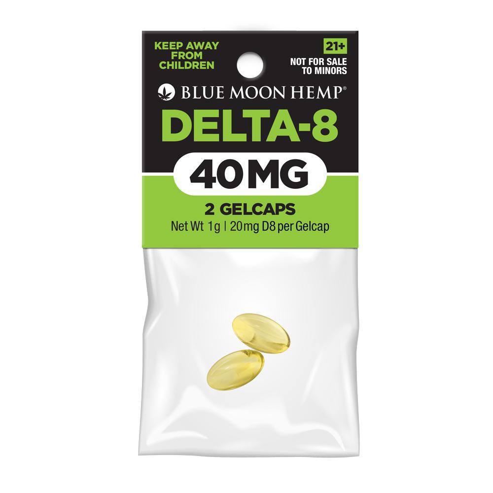 Blue Moon Delta 8 Gel Caps - 40mg