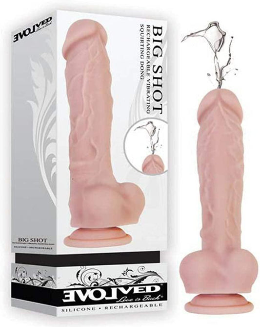 Big Shot Rechargable Vibrating Squirting Dong