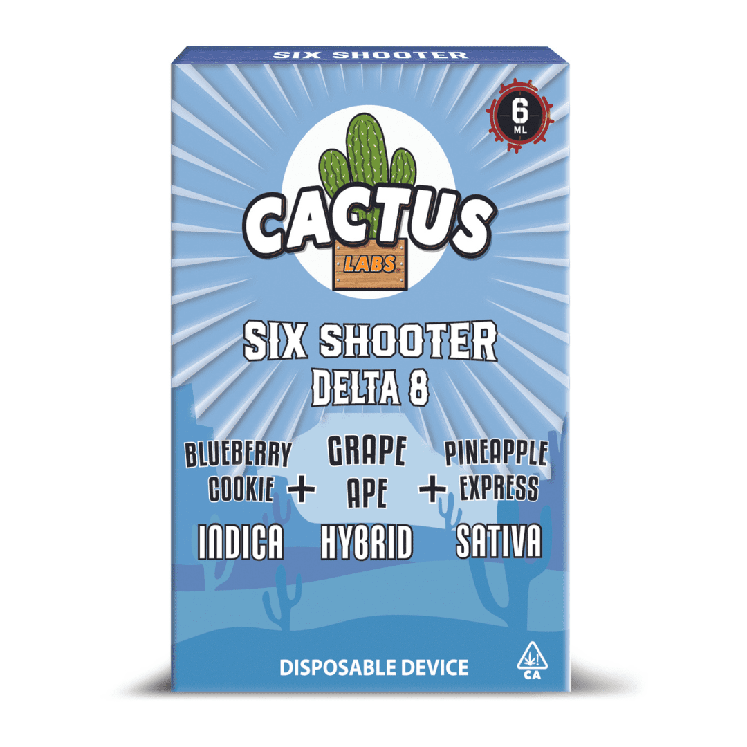 Cactus Labs Six Shooter Disposable - 6g (Delta 8)