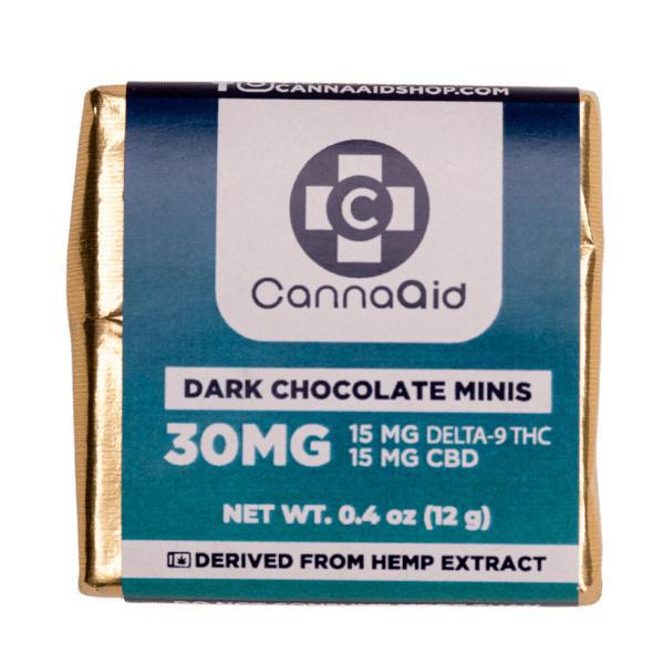 CannaAid Chocolate Mini - 30mg (15mg Delta 9 + 15mg CBD)