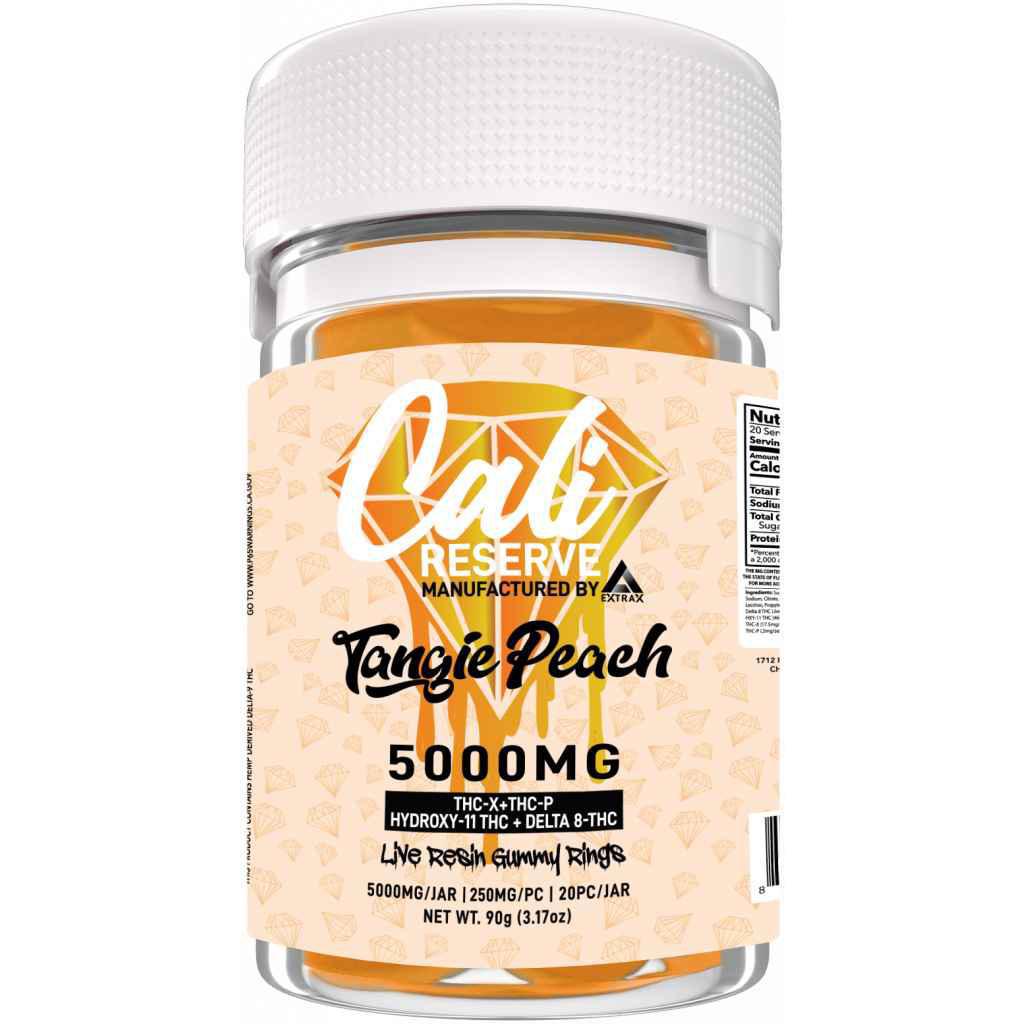 Cali Reserve Live Resin Gummy Rings - 5000mg (THC-X + THC-P + 11-Hydroxy-THC + Delta 8)