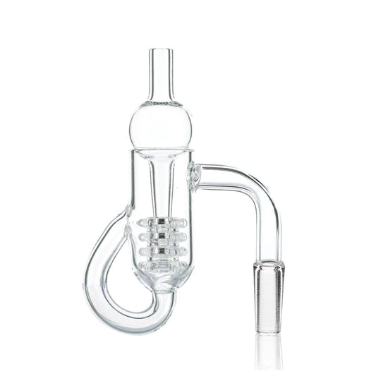 Diamond Knot Recycler Quartz Banger - 14mm (90º)