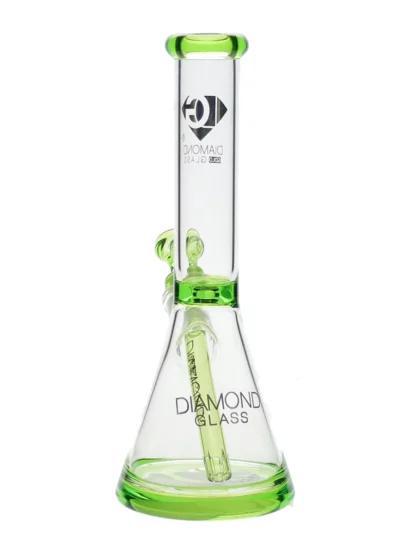 Diamond Glass - Diamond Fleek Water Pipe (11")