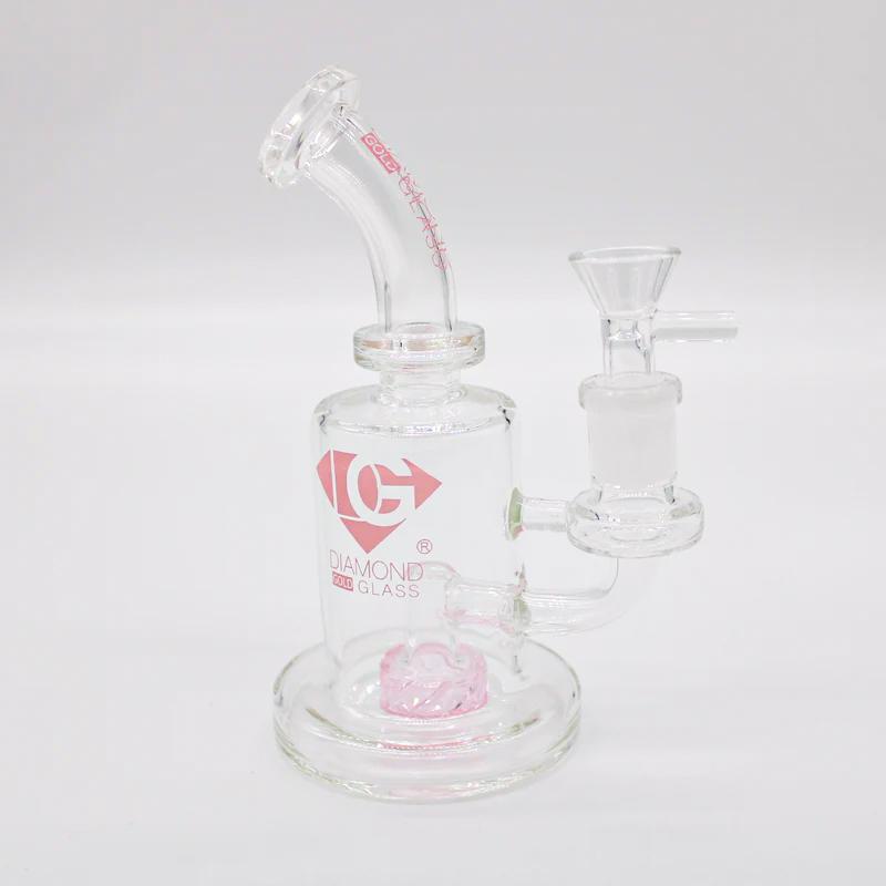 Diamond Glass - Diamond Chomper Water Pipe (7")