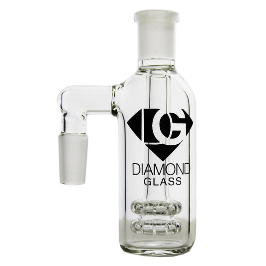 Diamond Glass Diamond Double Disc Ash Catcher - 14mm (90°)