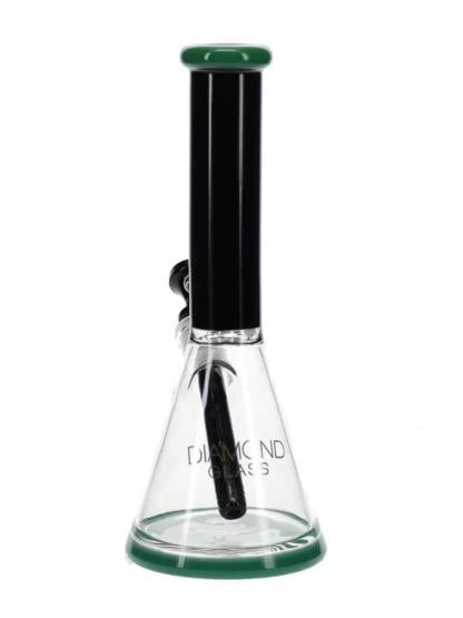 Diamond Glass - Diamond Fleek Water Pipe (11")