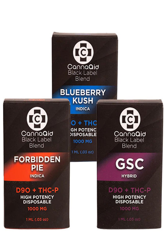 Canna Aid Black Label Blend Disposable - 1ml (Delta 9-O + THC-P)