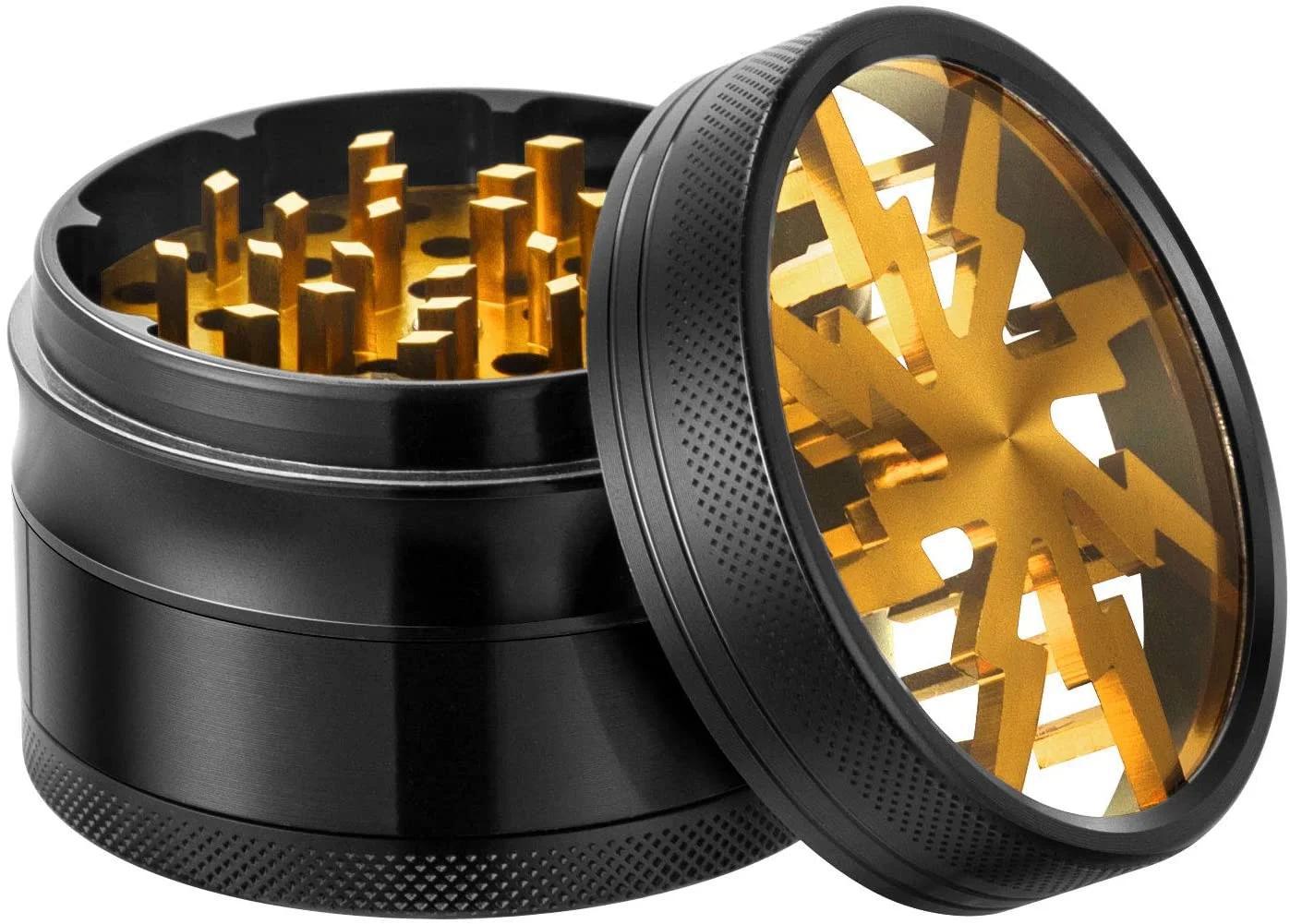 Crushers Lightning Bolt Clear Top Grinders - 40mm