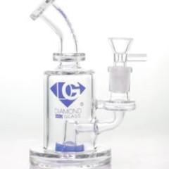 Diamond Glass - Diamond Chomper Water Pipe (7")