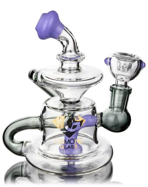Diamond Glass - Showerhead Wide Base Double Recycler (7")