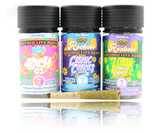 Dimo Delta 8 Rockets Pre-Rolls - 3.5g (7ct Jar)