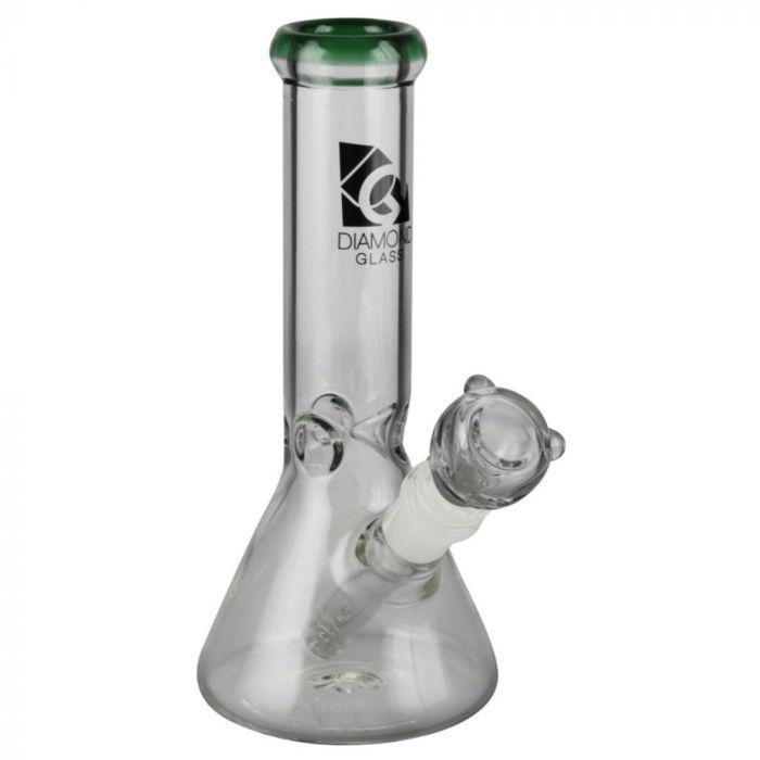 Diamond Glass - Sugar Water Pipe (8")