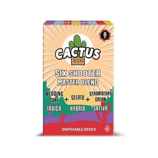 Cactus Labs Six Shooter Master Blend Disposable - 6g (Delta 11+ HHC + THC-O + Delta 8)