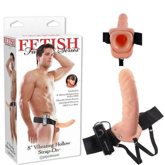 For Him or Her Vibrating Hollow Strap On