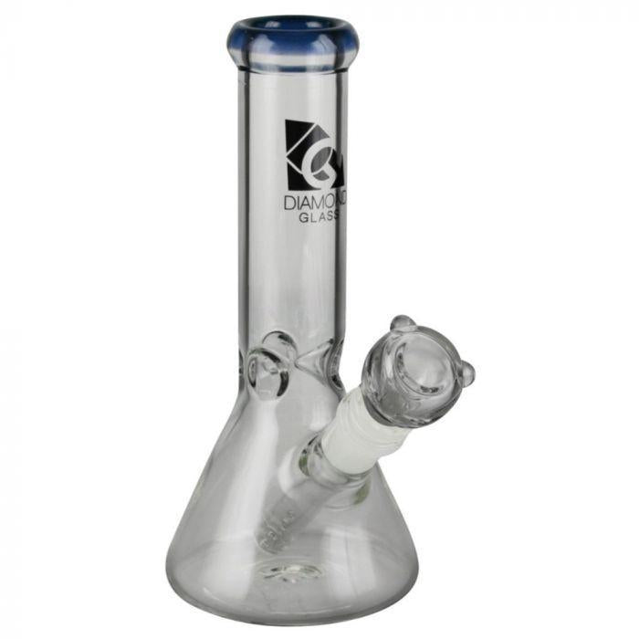 Diamond Glass - Sugar Water Pipe (8")