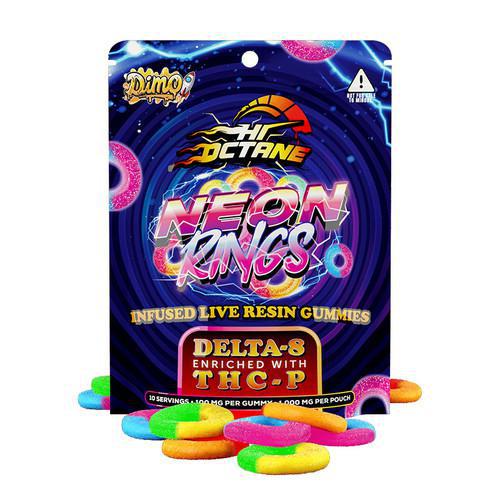 Dimo Hi Octane Infused Live Resin Gummies - 1000mg (Delta 8 + THC-P)