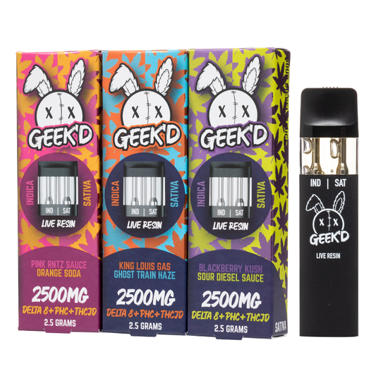 Geek'd Delta 8 + THCP Disposable 2500mg