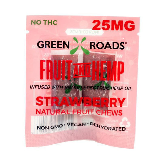 Green Roads Natural Fruit Chews - 25mg