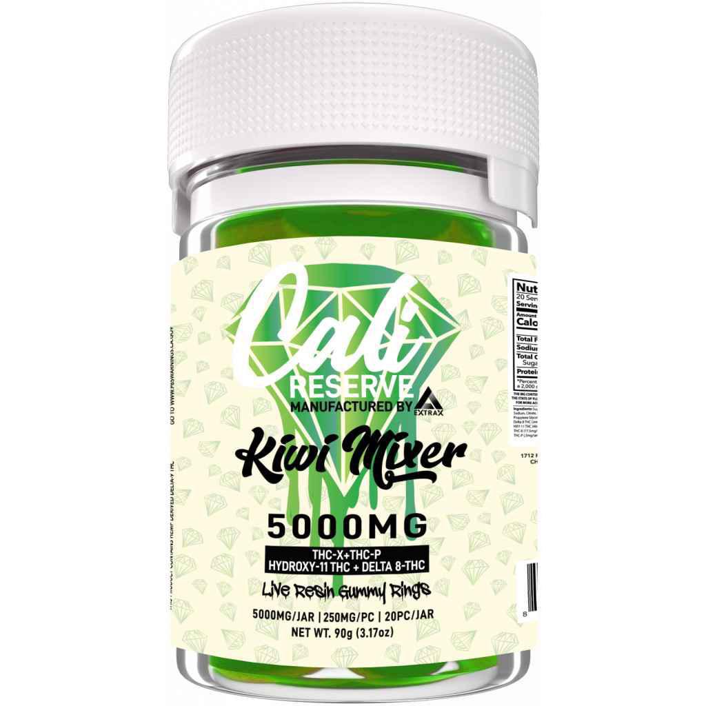 Cali Reserve Live Resin Gummy Rings - 5000mg (THC-X + THC-P + 11-Hydroxy-THC + Delta 8)