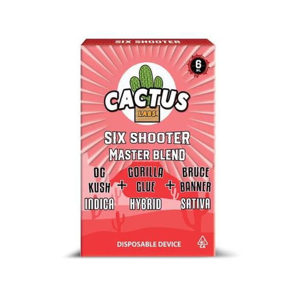 Cactus Labs Six Shooter Master Blend Disposable - 6g (Delta 11+ HHC + THC-O + Delta 8)