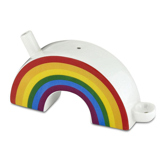 Ceramic Rainbow Pipe - 7"