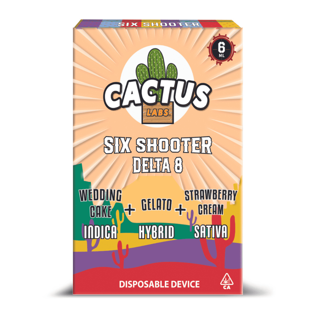 Cactus Labs Six Shooter Disposable - 6g (Delta 8)