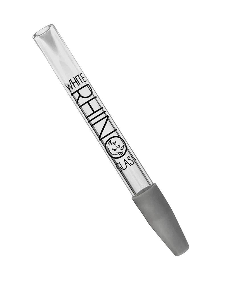 White Rhino Dab Straw w/ Silicone Cap - 5"