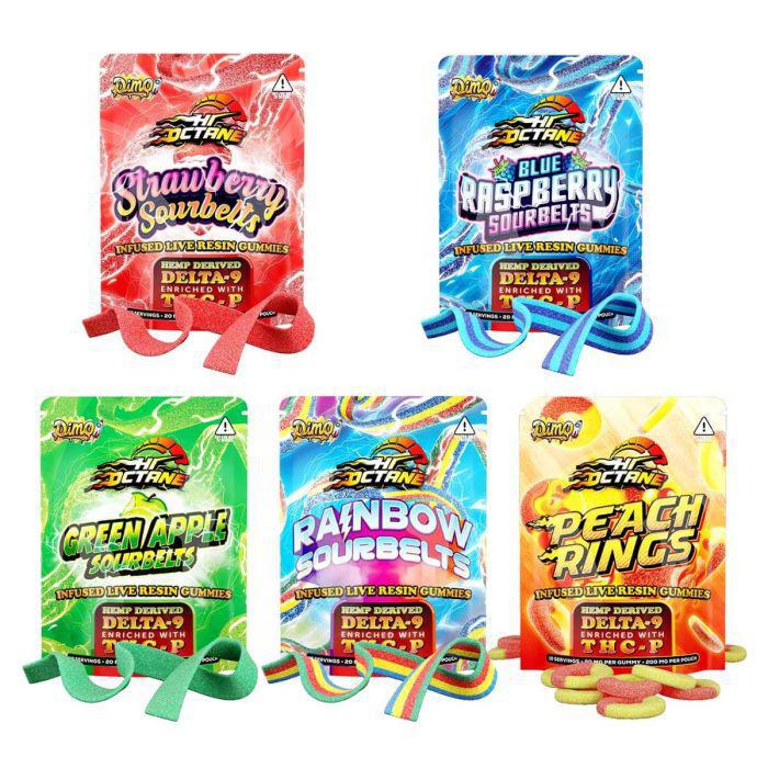 Dimo Hi Octane Infused Live Resin Gummies - 200mg (Delta 9  + THC-P)