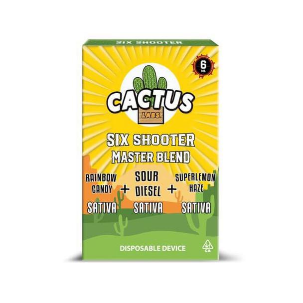 Cactus Labs Six Shooter Master Blend Disposable - 6g (Delta 11+ HHC + THC-O + Delta 8)