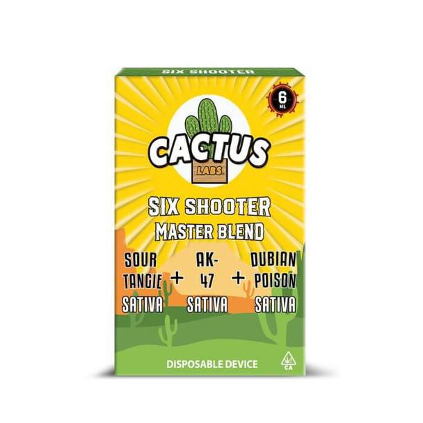 Cactus Labs Six Shooter Master Blend Disposable - 6g (Delta 11+ HHC + THC-O + Delta 8)