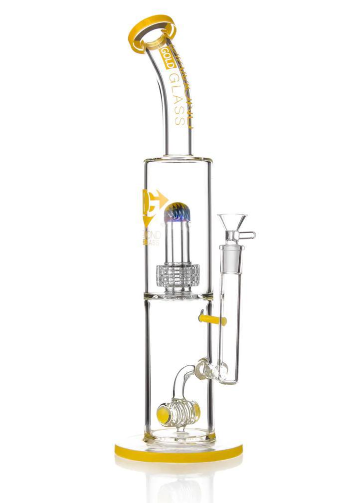 Diamond Glass - Diamond Wiggy's Water Pipe (16")