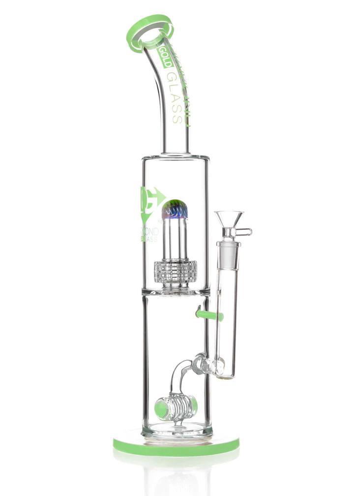 Diamond Glass - Diamond Wiggy's Water Pipe (16")