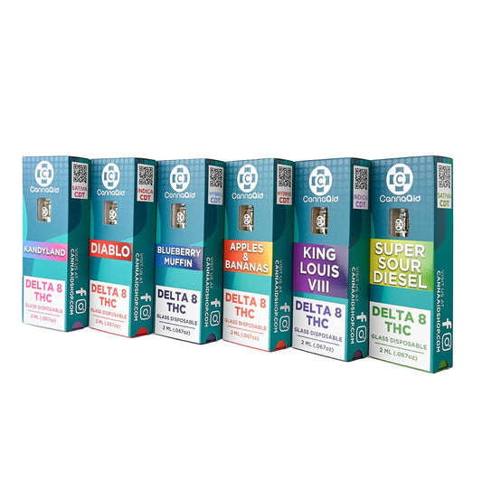 CannaAid Glass Disposable - 2ml (Delta 8)