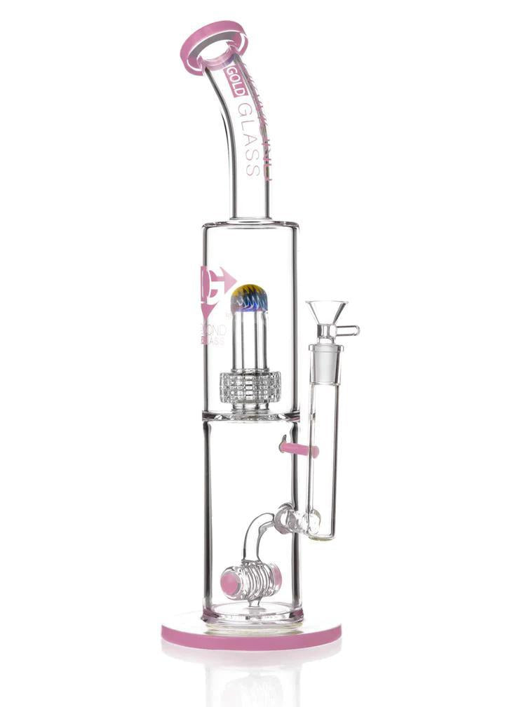 Diamond Glass - Diamond Wiggy's Water Pipe (16")