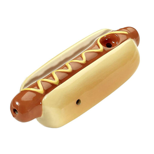 Ceramic Hot Dog Pipe - 7"