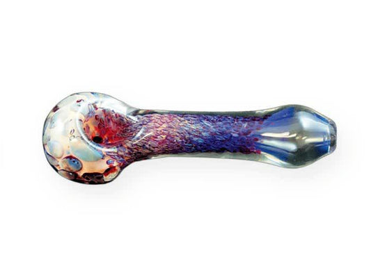 Dotted Fumed Spoon Hand Pipe - 4"
