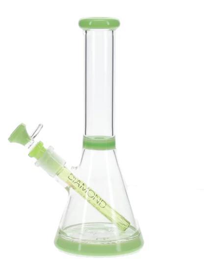 Diamond Glass - Diamond Fleek Water Pipe (11")