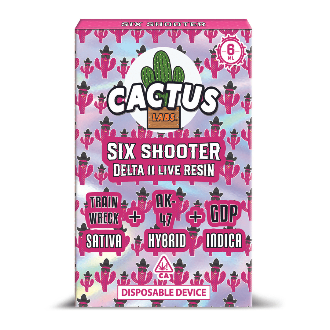Cactus Labs Six Shooter Disposable - 6g (Live Resin Delta 11)