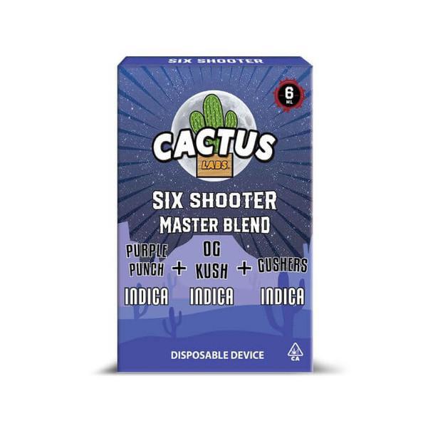 Cactus Labs Six Shooter Master Blend Disposable - 6g (Delta 11+ HHC + THC-O + Delta 8)