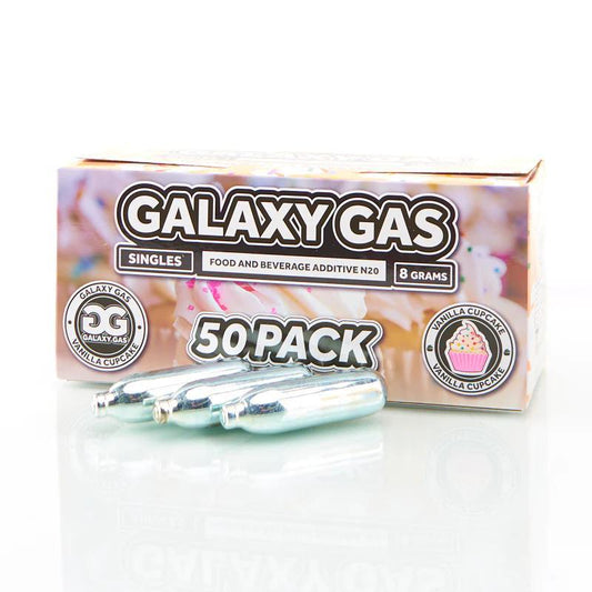 Galaxy Gas Flavored Cream Chargers - 50ct