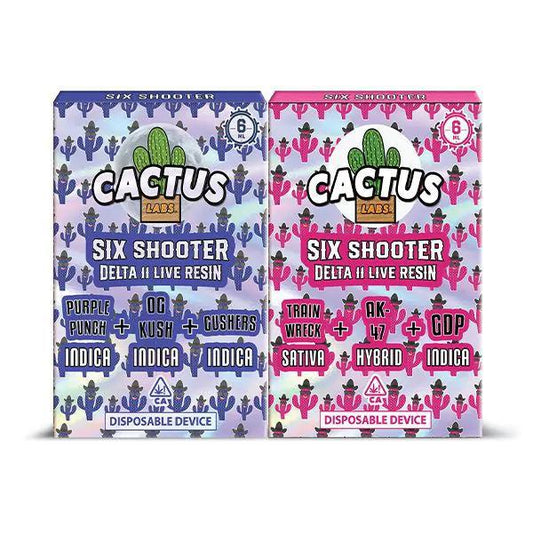Cactus Labs Six Shooter Disposable - 6g (Live Resin Delta 11)