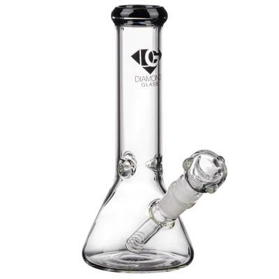 Diamond Glass - Sugar Water Pipe (8")